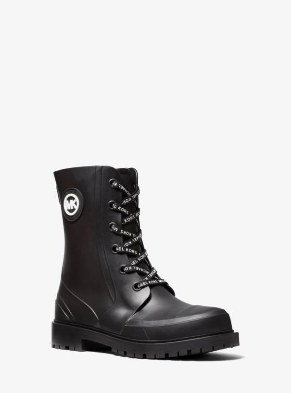 Damske Gumaky Michael Kors Montaigne PVC Čierne - Topanky Michael Kors Nejlevnejsi | RFASQ-5743